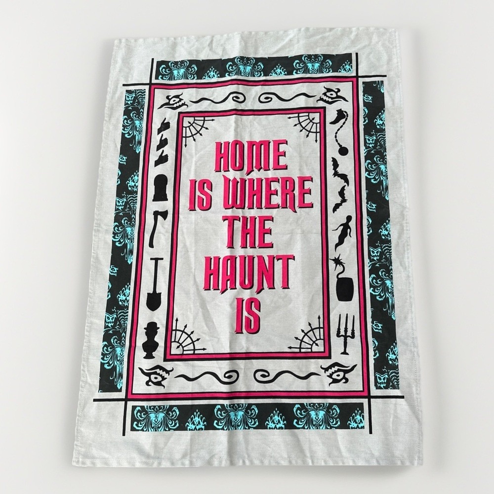 Disney Haunted Mansion "Home Is Where The Haunt Is" Napkin Cloth Towel Decor